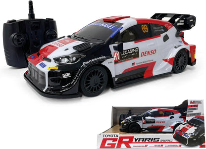 Mondo Motors Toyota GR Yaris WRC op afstand bestuurd model, schaal 1:14, oplaadbare batterijen inbegrepen, speelgoedauto 63860