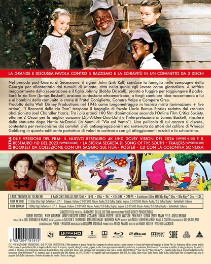 I Racconti Dello Zio Tom 4K UHd + Blu-Ray + Cd - 3 Dischi, Racconti Dello Zio Tom (I) (Collector`S Edition) (4K Ultra Hd + Blu-Ray + Cd)