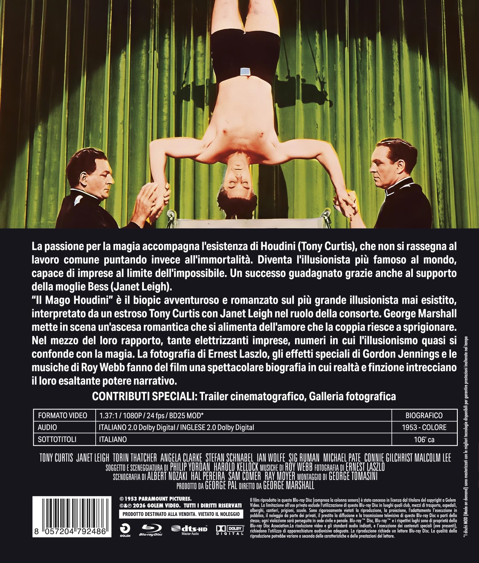 Mago Houdini (Il) (Blu-Ray Mod) - (Italian Import), Il Mago Houdini