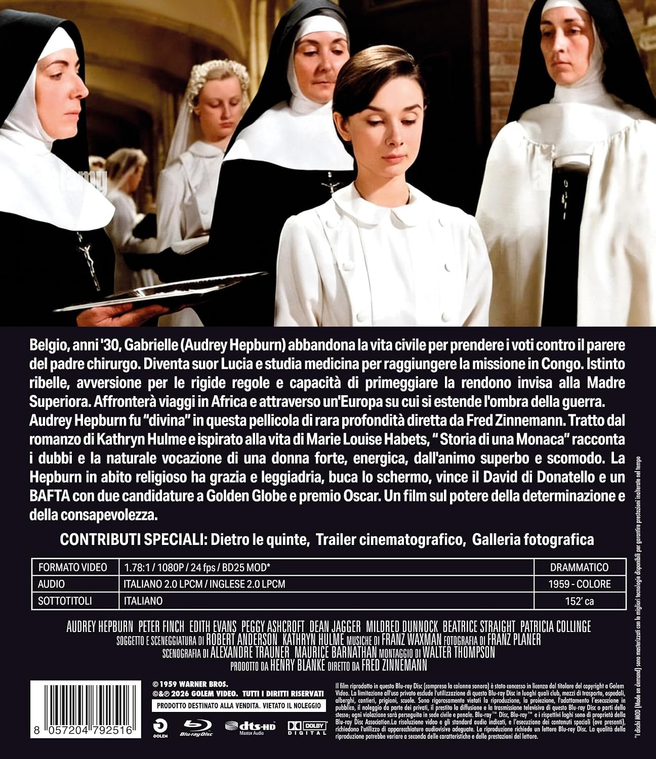 Storia Di Una Monaca (La) (Blu-Ray Mod) - (Italian Import), La Storia Di Una Monaca