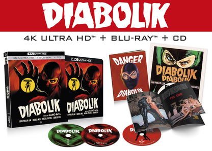 Diabolik 4K UHd + Blu-Ray + Cd - 3 Dischi, Diabolik (Special Edition) (4K Uhd + Blu-Ray + Cd)