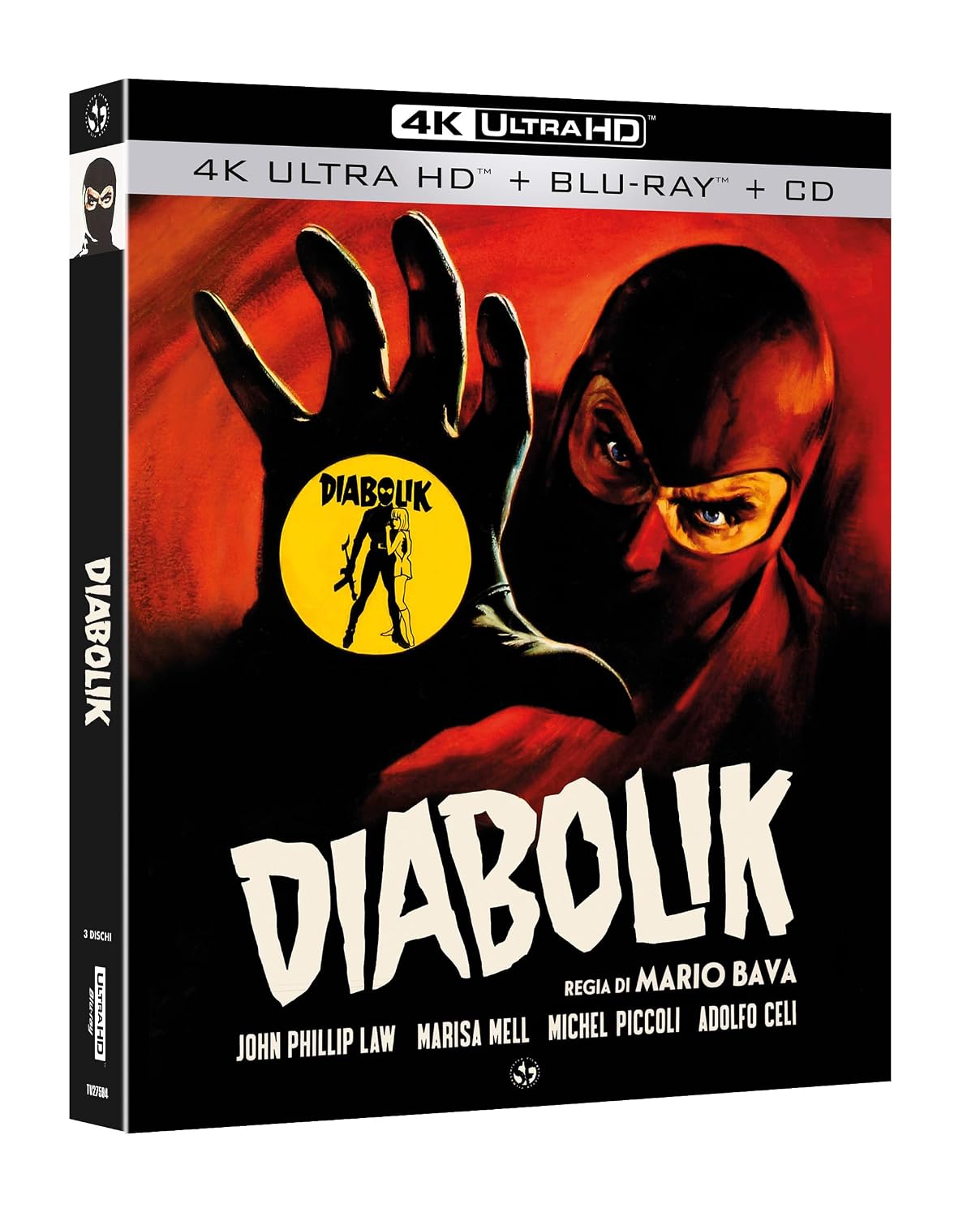 Diabolik 4K UHd + Blu-Ray + Cd - 3 Dischi, Diabolik (Special Edition) (4K Uhd + Blu-Ray + Cd)