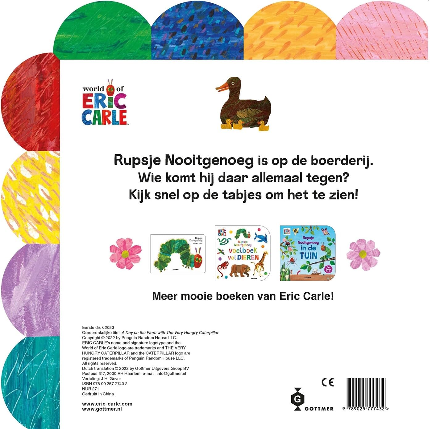 Een Dagje op de Boerderij met Rupsje Nooitgenoeg - Kartonboekje