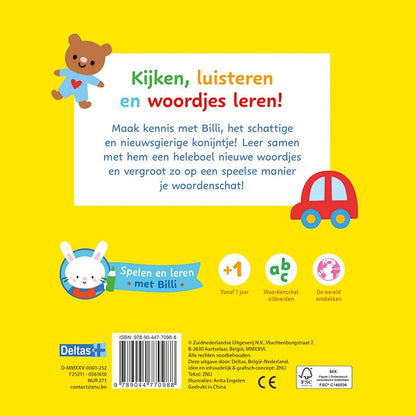 Mijn Allereerste Woordenboek - Spelen en Leren met Billi Kartonboekje