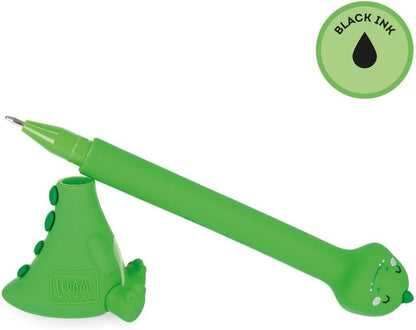 Legami - Dino Ballpoint Pen with Base- Stand-Ink Ovation - Black Ink