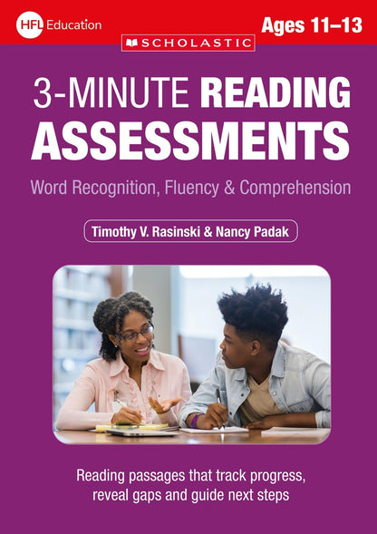 3 Minute Reading Assessments Ages 11-13: Assess student's reading in just 3 minutes ideal classroom resource (3 Minute Assessments
