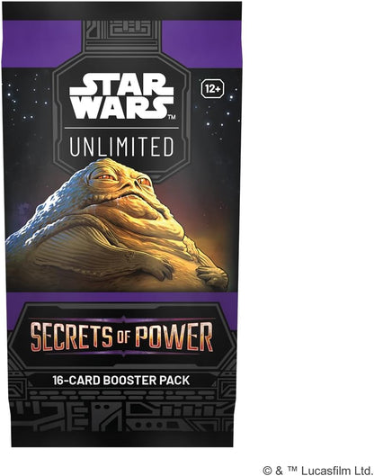 Asmodee Star Wars: Unlimited TCG Secrets of Power BOOSTER PACK - 16 Cards with Rare, Foil & Leader Cards, Ages 12+, 2+ Players, 20 Minute Playtime