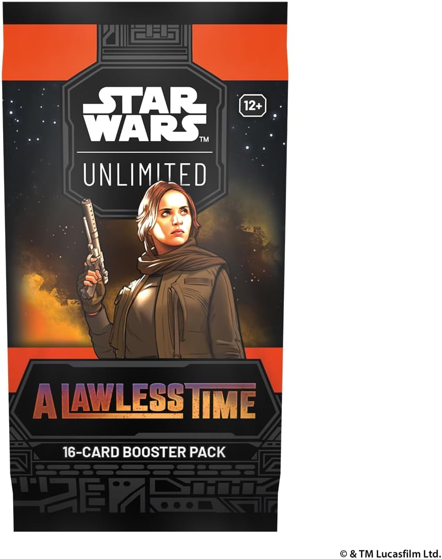 Asmodee Star Wars: Unlimited TCG A Lawless Time BOOSTER PACK - 16-Card Expansion Featuring Rare, Legendary & Foil Cards, Fast-Paced Trading Card Game, Ages 12+, 2+ Players, 20 Minute Playtime
