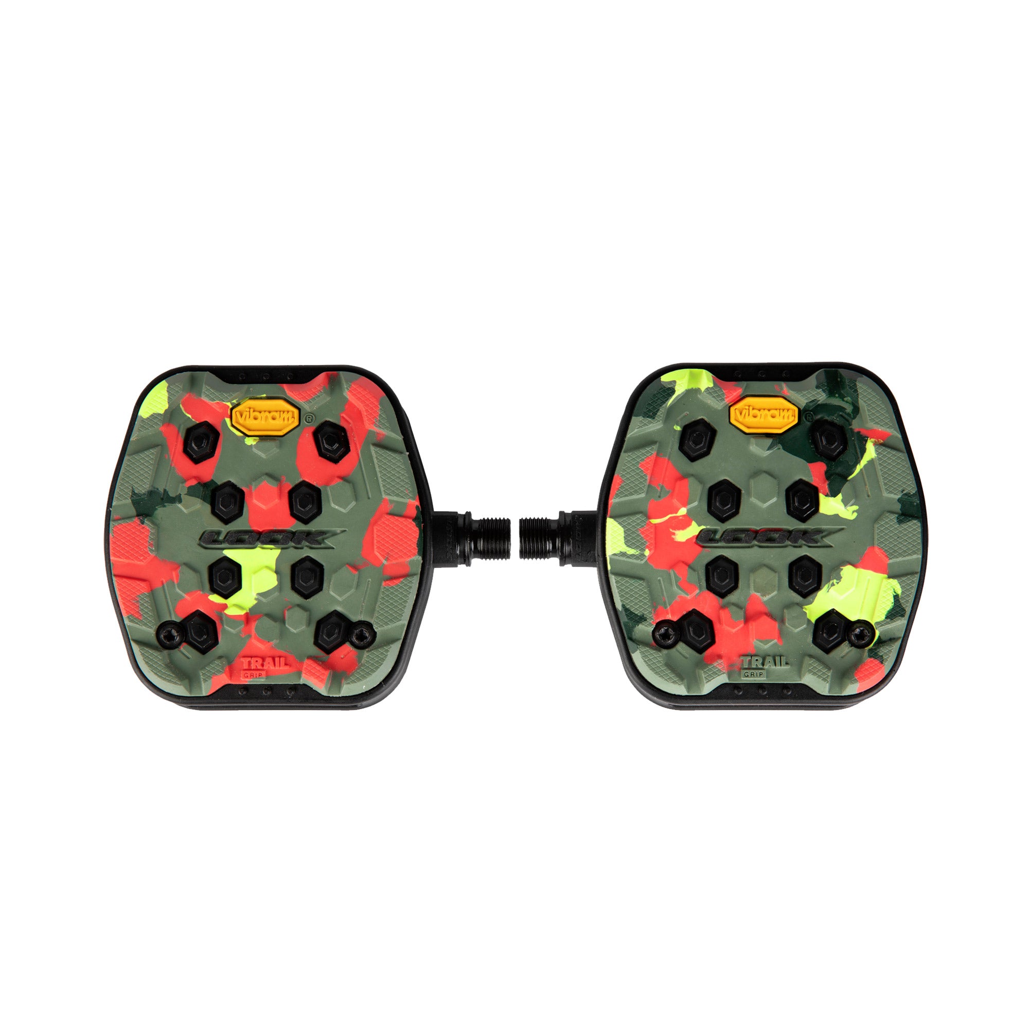Look Trail Grip Flat MTB Pedals Camo