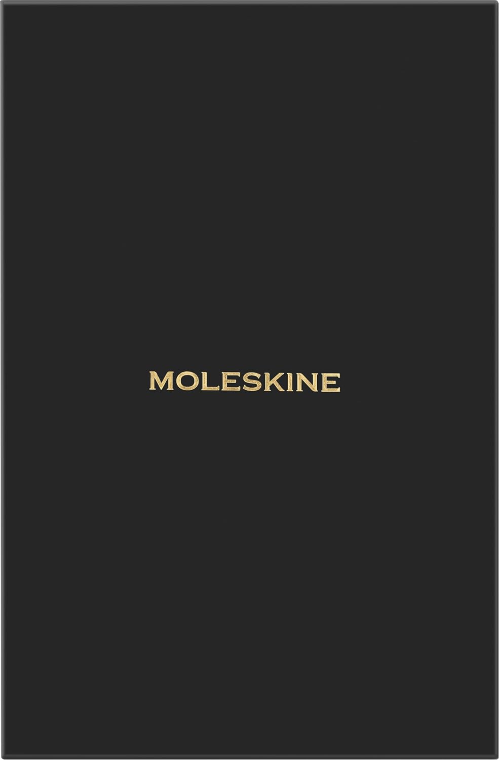 Moleskine Weekly Planner 2027, Vegan Soft Cover Precious and Ethical 12 Month Diary with Python Print, Space for Notes, and Gift Box, Large 13x21 Cm, Black