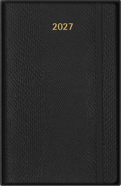 Moleskine Weekly Planner 2027, Vegan Soft Cover Precious and Ethical 12 Month Diary with Python Print, Space for Notes, and Gift Box, Large 13x21 Cm, Black