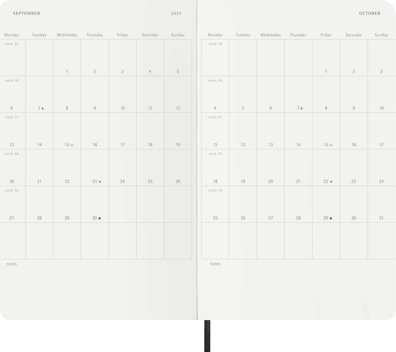 Moleskine Weekly Planner 2027, Vegan Soft Cover Precious and Ethical 12 Month Diary with Python Print, Space for Notes, and Gift Box, Large 13x21 Cm, Black