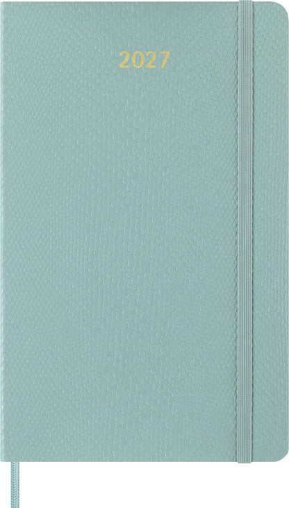 Moleskine Weekly Planner 2027, Vegan Soft Cover Precious and Ethical 12 Month Diary with Space for Notes, and Gift Box, Large 13x21 Cm, Sage Green