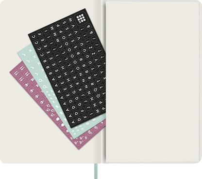 Moleskine Weekly Planner 2027, Vegan Soft Cover Precious and Ethical 12 Month Diary with Space for Notes, and Gift Box, Large 13x21 Cm, Sage Green