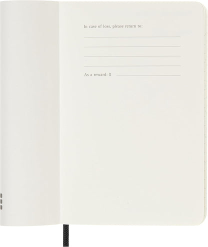 Moleskine Monthly Planner 2027, Soft Cover 12 Month Diary with Elastic Closure, Pocket Size 9x14 Cm, Black