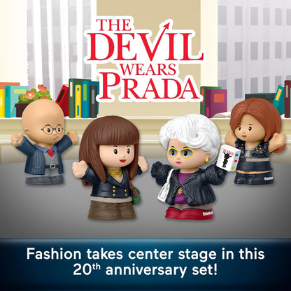 Little People Collector The Devil Wears Prada Special Edition Set for Movie Fans, 4 Figures in a Display Package, JKR84