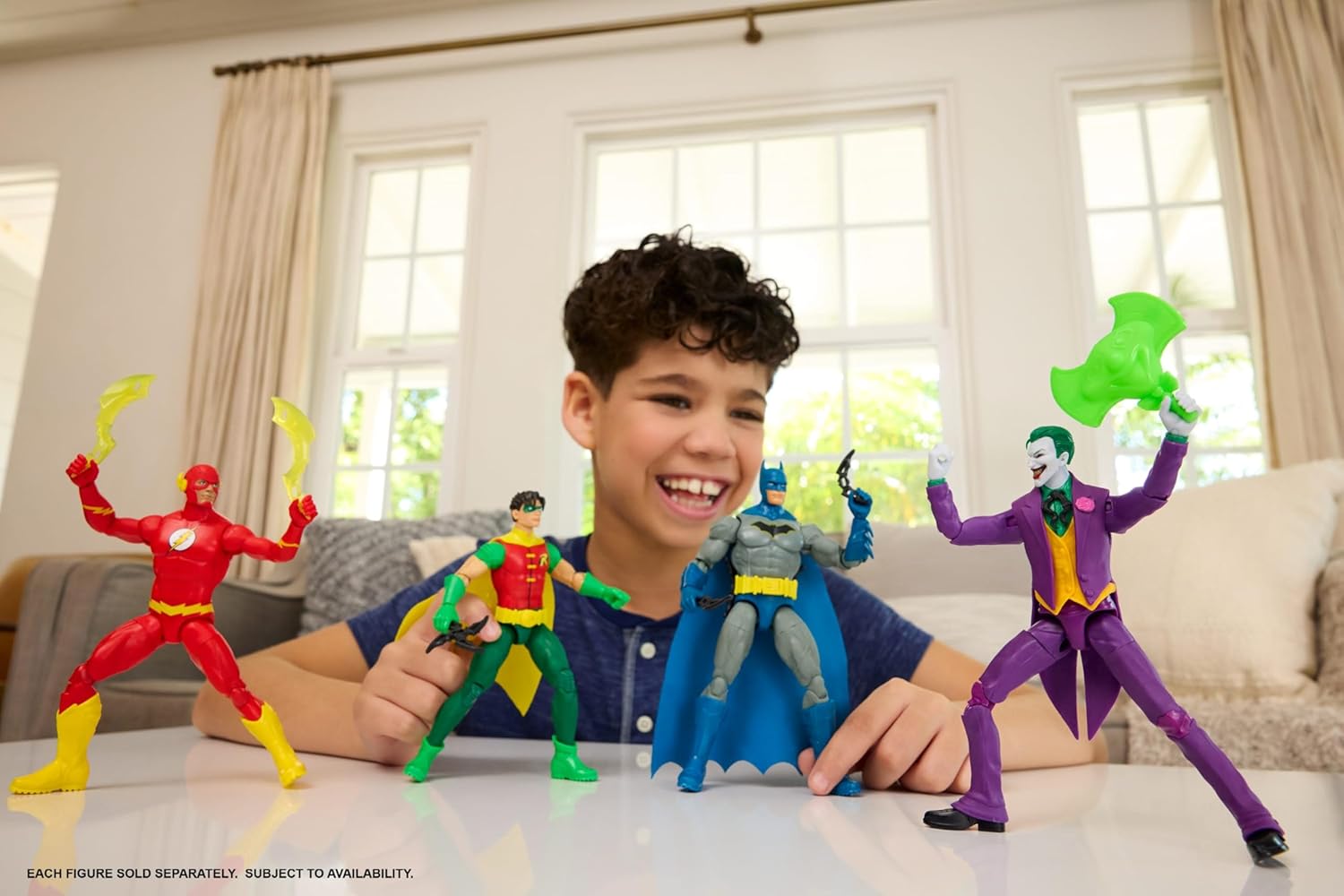 Mattel DC Premier 6.5 Inch Joker Action Figure, Series 1, Super Villain, 22 Articulations & Detailed Design, Chattering Teeth Weapon, JMD97