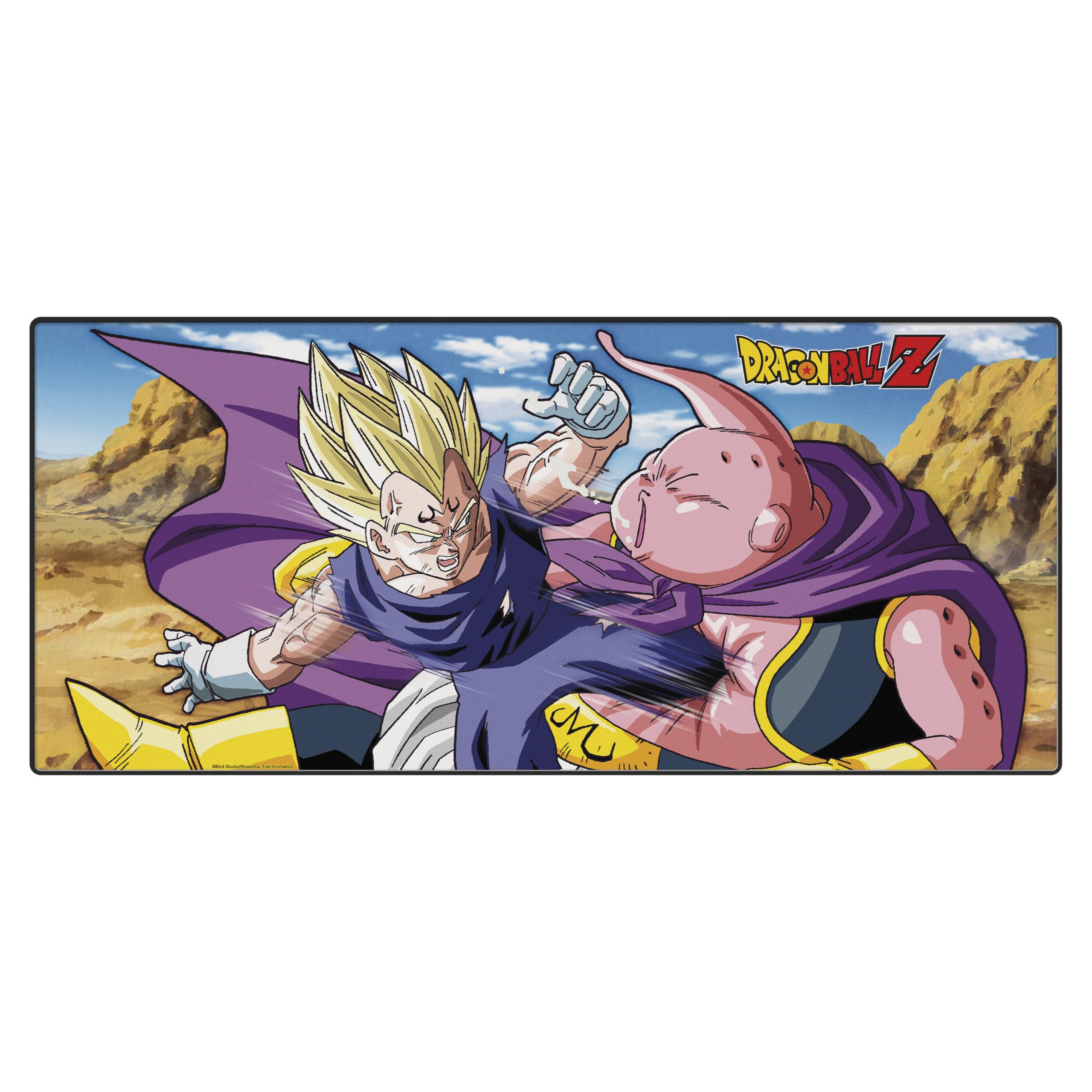 ABYSTYLE Dragon Ball Z Buu vs Majin Vegeta XXL Mouse Mat – Official Product – Large Size – Non-Slip Base