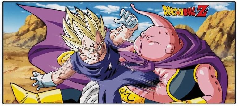 ABYSTYLE Dragon Ball Z Buu vs Majin Vegeta XXL Mouse Mat – Official Product – Large Size – Non-Slip Base