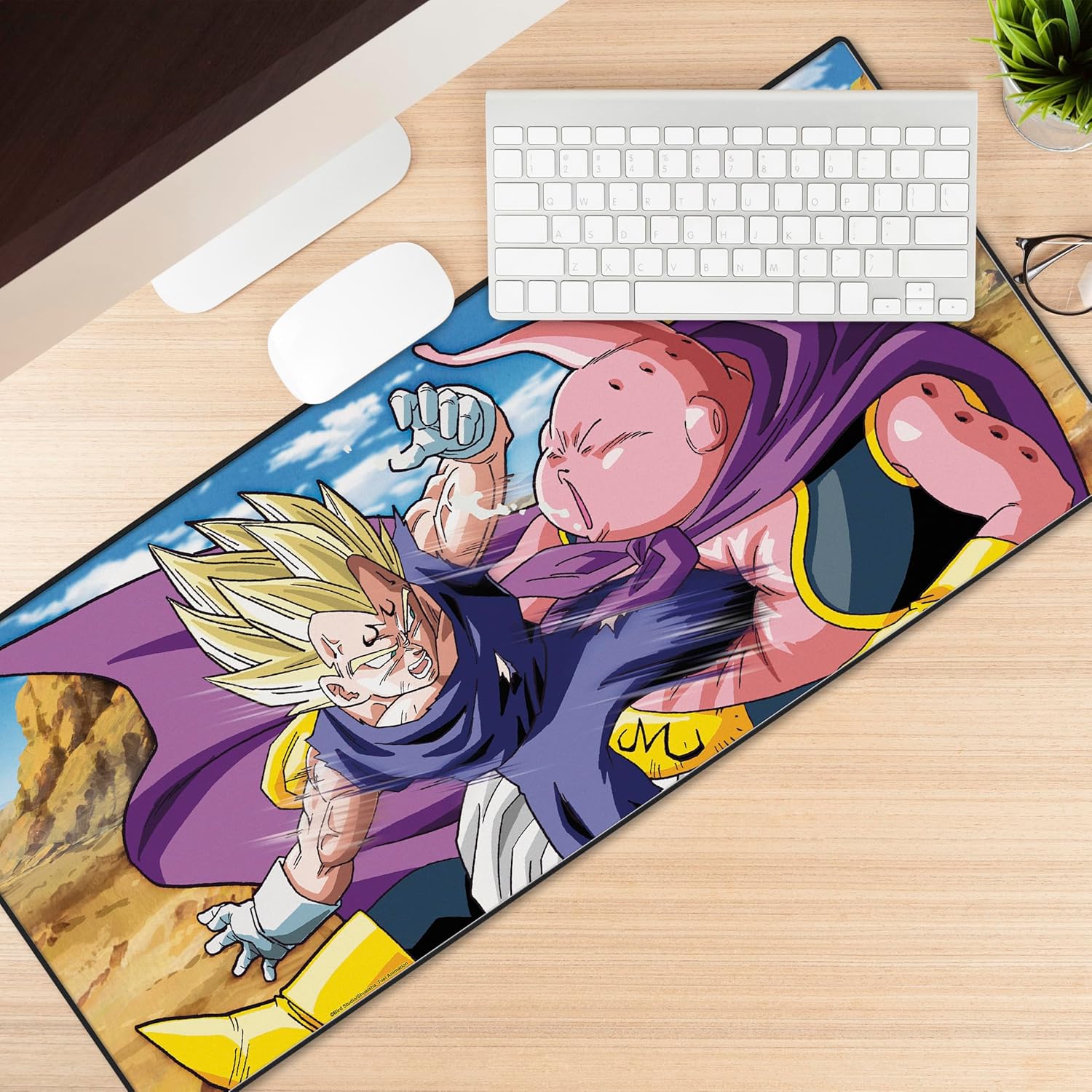 ABYSTYLE Dragon Ball Z Buu vs Majin Vegeta XXL Mouse Mat – Official Product – Large Size – Non-Slip Base