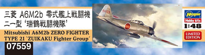 Hasegawa - 1/48 Mitsubishi A6m2b Zero Fighter Type 21