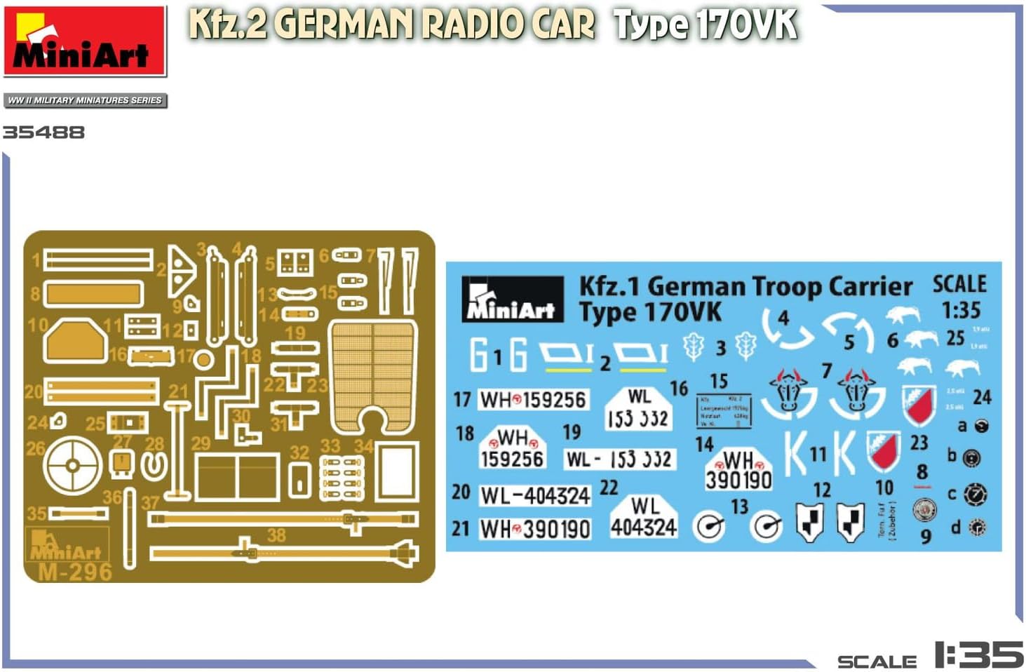 MiniArt - 1/35 Kfz.2 German Radio Car Type 170vk