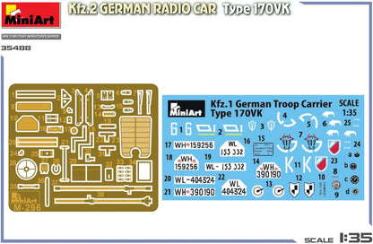 MiniArt - 1/35 Kfz.2 German Radio Car Type 170vk