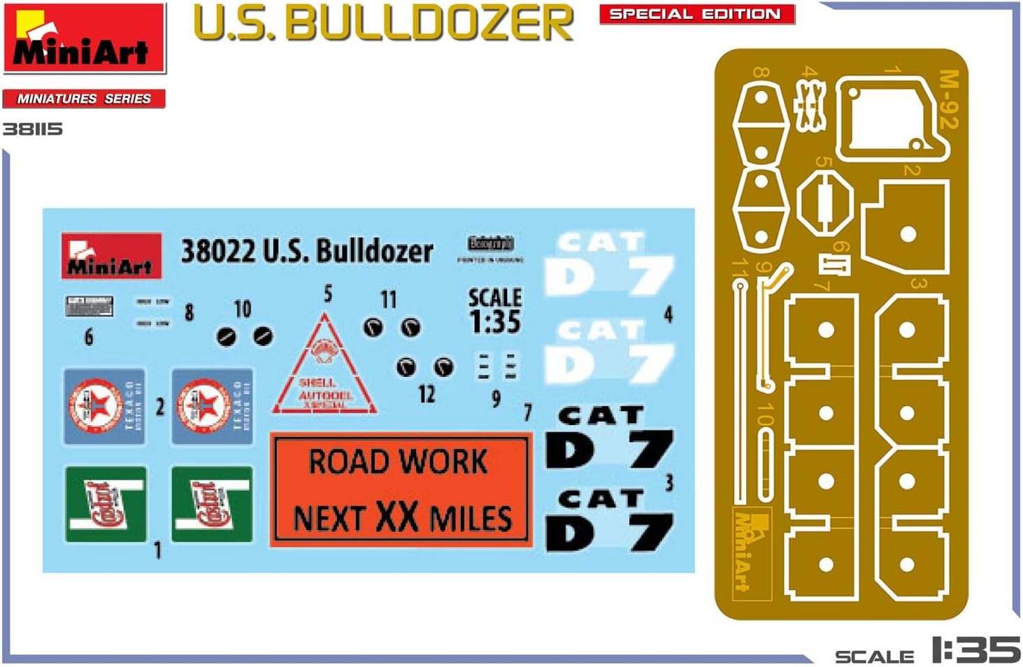MiniArt - 1/35 U.s. Bulldozer. Special Edition
