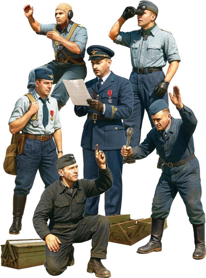 MiniArt - 1/48 German En Romanian Pilots W/ground Staff