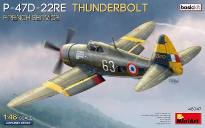 MiniArt - 1/48 P-47d-22re Thunderbolt. French Service. Basic Kit