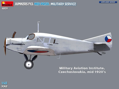 MiniArt - 1/48 Junkers F13. Mid Prod. Military Service