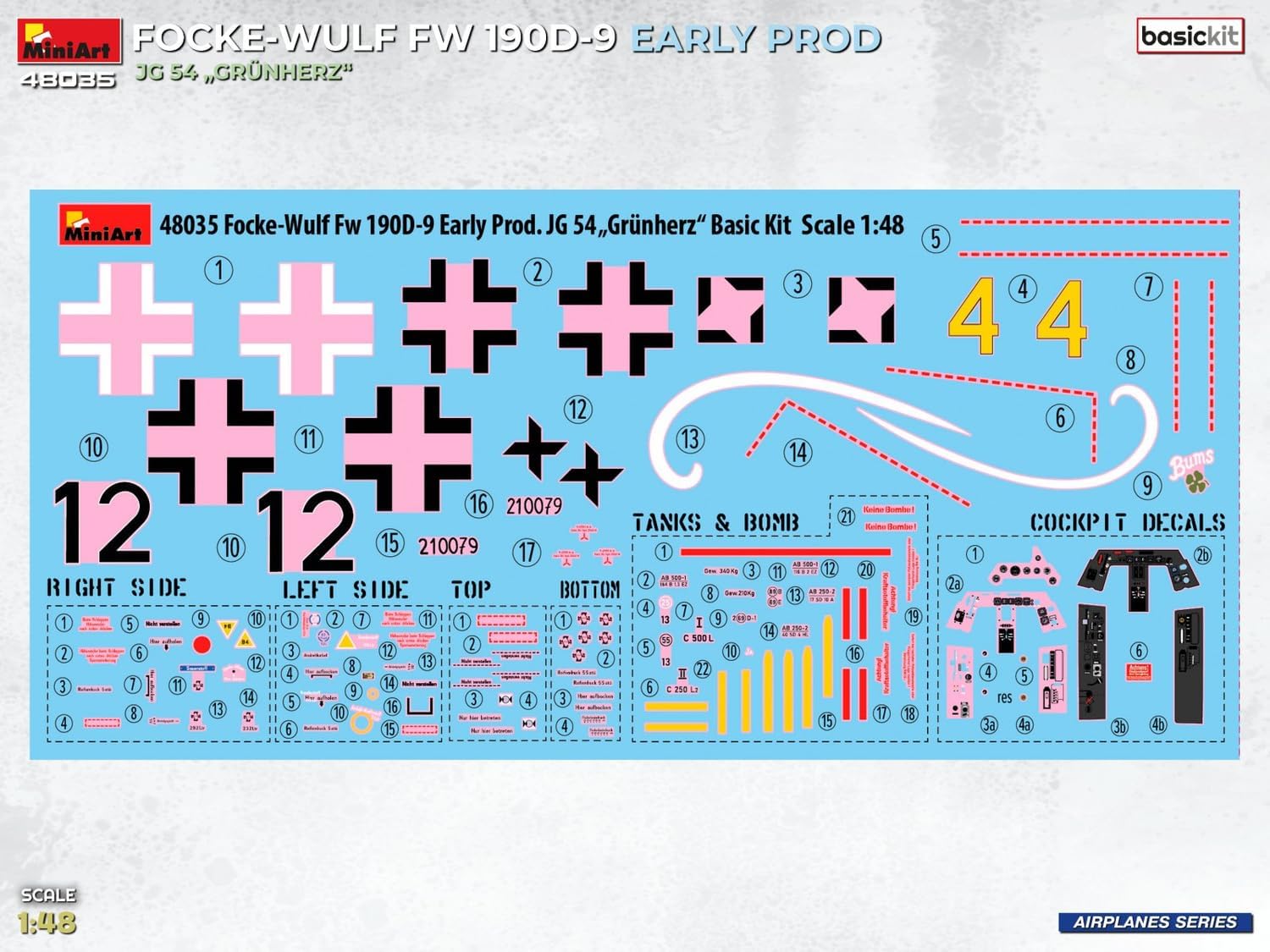 MiniArt - 1/48 Focke-wulf Fw 190d-9 Early Prod. Jg 54