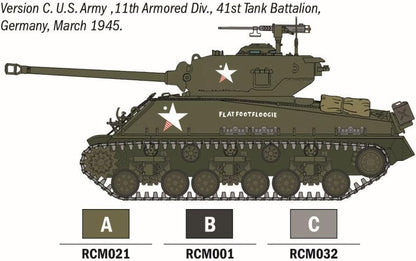 Italeri - 1/56 M4a3e8 Sherman Fury