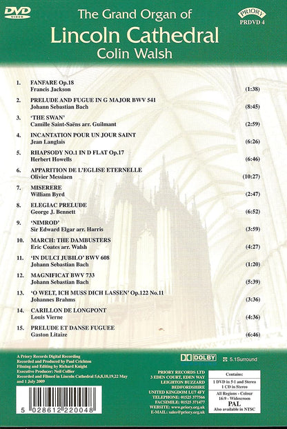 The Grand Organ of Lincoln Cathedral (DVD & CD)