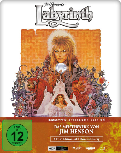 Die Reise ins Labyrinth (Steelbook, 4K-UHD+2 Blu-rays