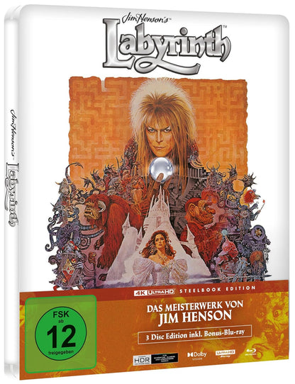 Die Reise ins Labyrinth (Steelbook, 4K-UHD+2 Blu-rays