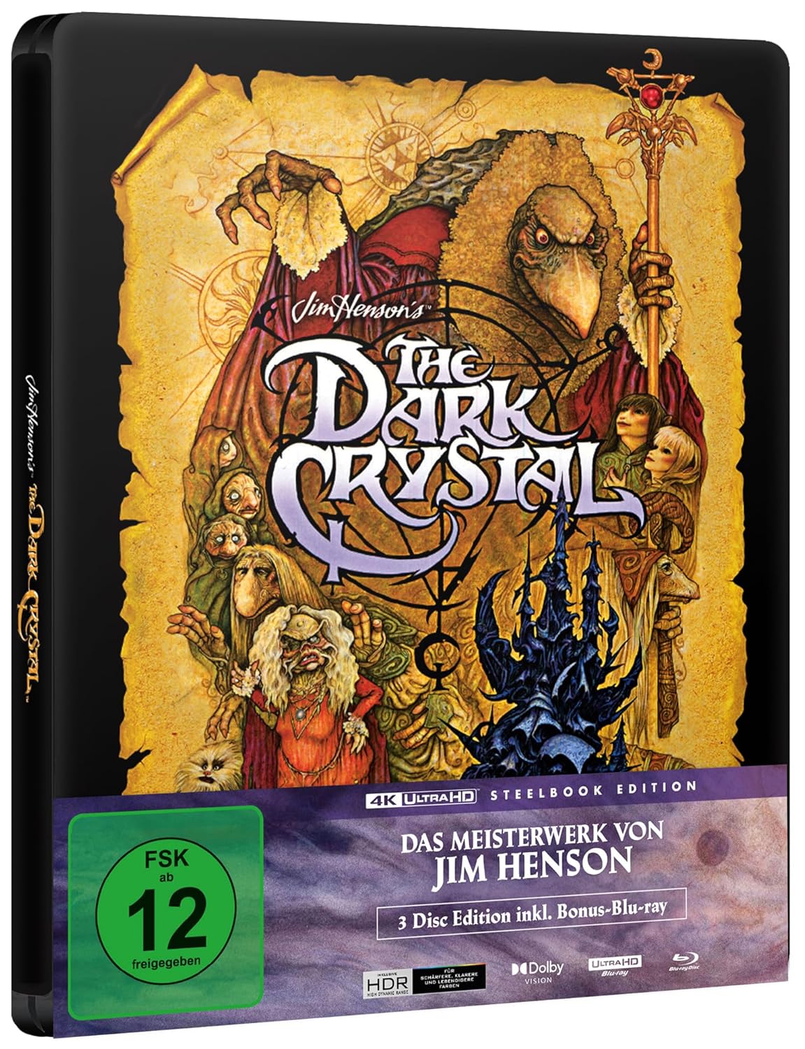 Der dunkle Kristall (Steelbook, 4K-UHD+2 Blu-rays