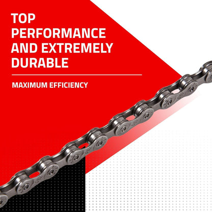 Clarks Standard Bike Chain - Single Speed to 12 Speed Size Durable, Lightweight Bike Chains for Hybrid Gear Systems on MTB and Road Bikes
