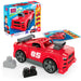 Mega BLOKS Ma Voiture de Course à Construire, Coffret de Construction 3 en 1 pour Les Tout-Petits (constructions alternatives : Un Pick-up ou Un Hot Rod), avec 26 éléments et des Roues, JKG35