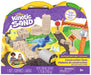 Kinetic Sand Deluxe Baustellen-Koffer ‒ mit 794 g kinetischem Sand aus Schweden, erfüllt alle geltenden Sicherheitsrichtlinien, Indoorspiel mit Baustellenfahrzeugen und Zubehör, für Kinder ab 3 Jahren