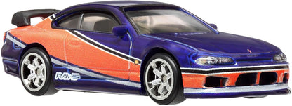 Hot Wheels Toy Cars, Premium Fast & Furious Tokyo Drift Bundle, 5 1:64 Scale Die-Cast Vehicles from the Fast Movie in Collectable Packaging