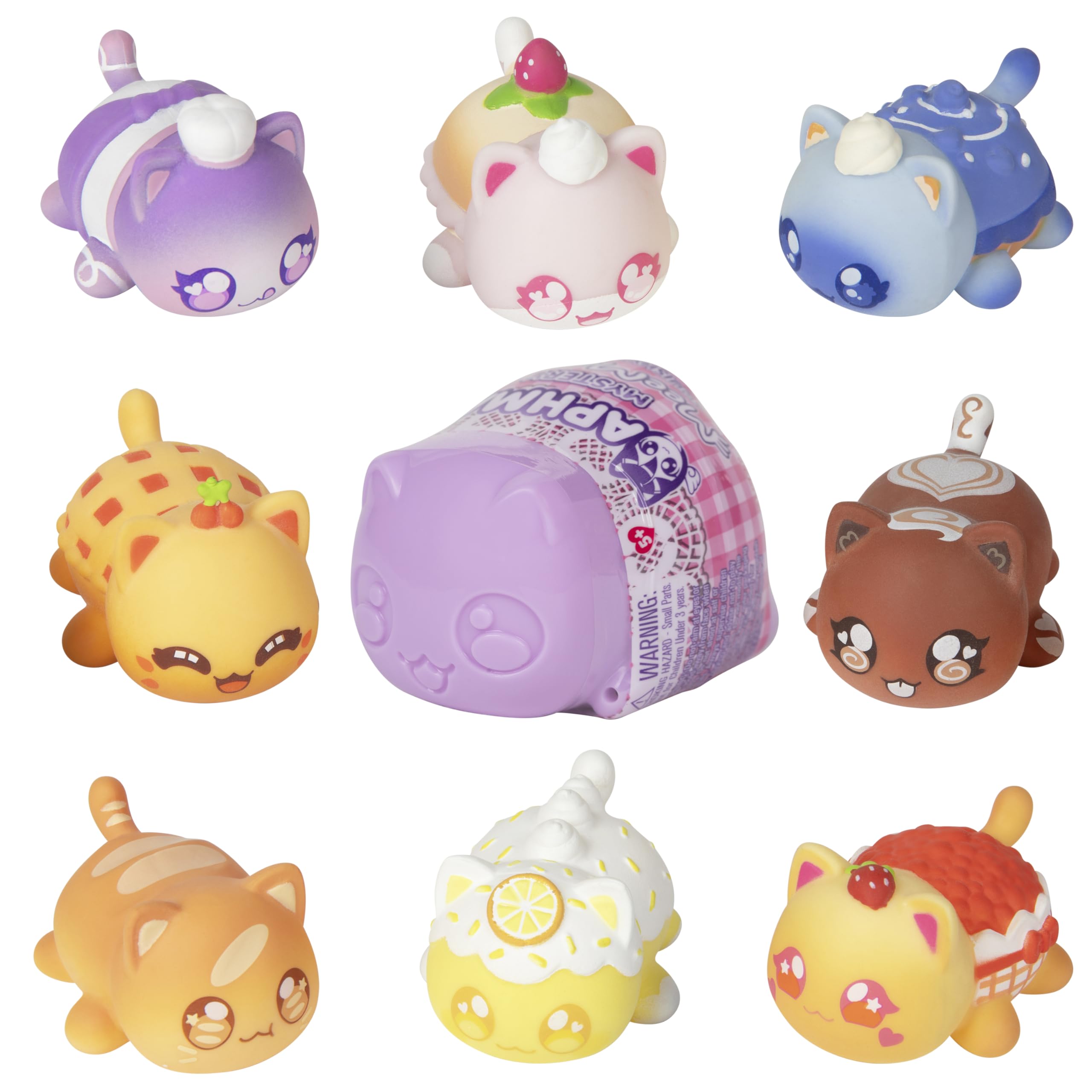 Aphmau MeeMeows Bakery Series Squishy Mystery Figure – Collectible Cat Blind Box Toy with 8 Bakery Styles to Find, STYLES MAY VARY