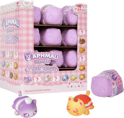 Aphmau MeeMeows Bakery Series Squishy Mystery Figure – Collectible Cat Blind Box Toy with 8 Bakery Styles to Find, STYLES MAY VARY
