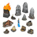 Terrain Crate Fantasy Battlefield Objectives | 13 PVC Terrain Pieces | Compatible with Warhammer Age of Sigmar, Kings of War, D&D & More | 28-32mm Scale