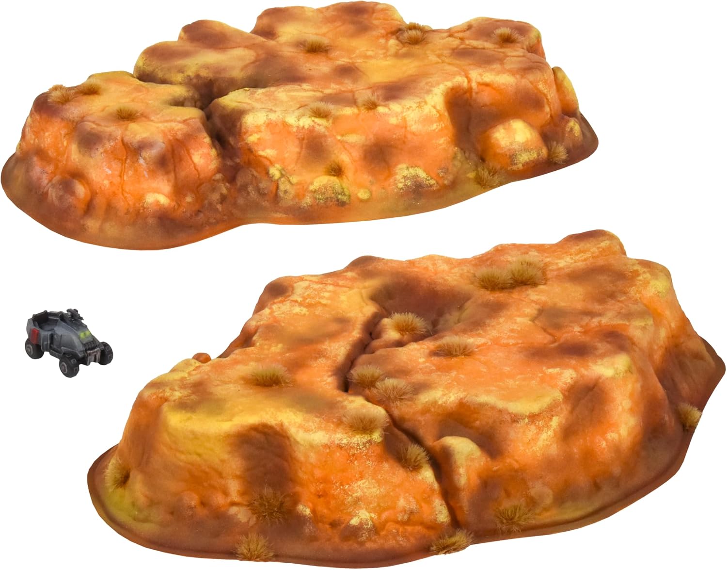 Terrain Crate Wargaming Hills | 2 Plastic Battlefield Hills | No Assembly Required | Compatible with Warhammer Age of Sigmar, 40K, Kings of War, Epic & More | 10-32mm Scale