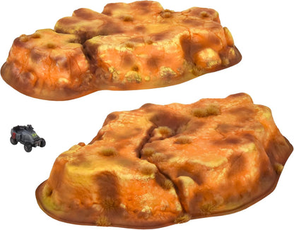 Terrain Crate Wargaming Hills | 2 Plastic Battlefield Hills | No Assembly Required | Compatible with Warhammer Age of Sigmar, 40K, Kings of War, Epic & More | 10-32mm Scale