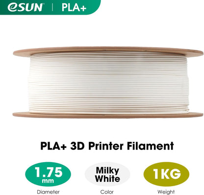 Pla+ 1.75Mm Milky White 1Kg/Roll With Paper Roll