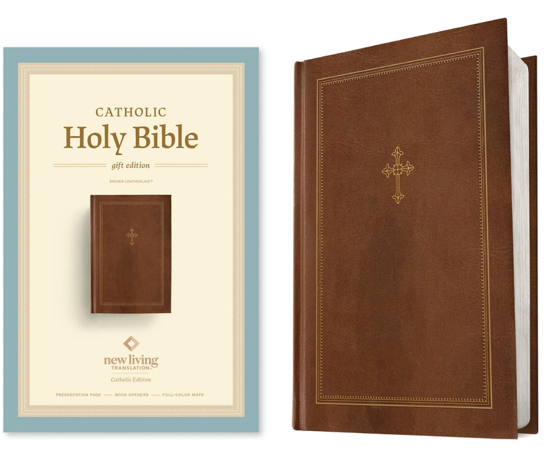NLT Catholic Holy Bible, Gift Edition (Hardcover LeatherLike