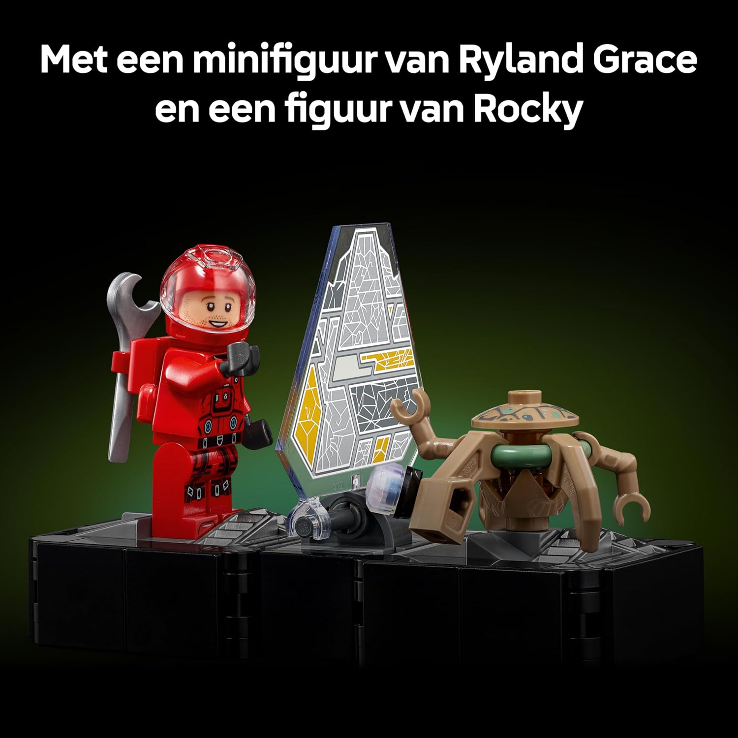 LEGO Icons Project Hail Mary Ruimteschip – Ruimte Bouwpakket voor Volwassenen – Ruimtevoertuig Model met Ryland Grace en Rocky Minifiguren – Woondecoratie – Cadeau voor Mannen, Vrouwen en Fans – 11389
