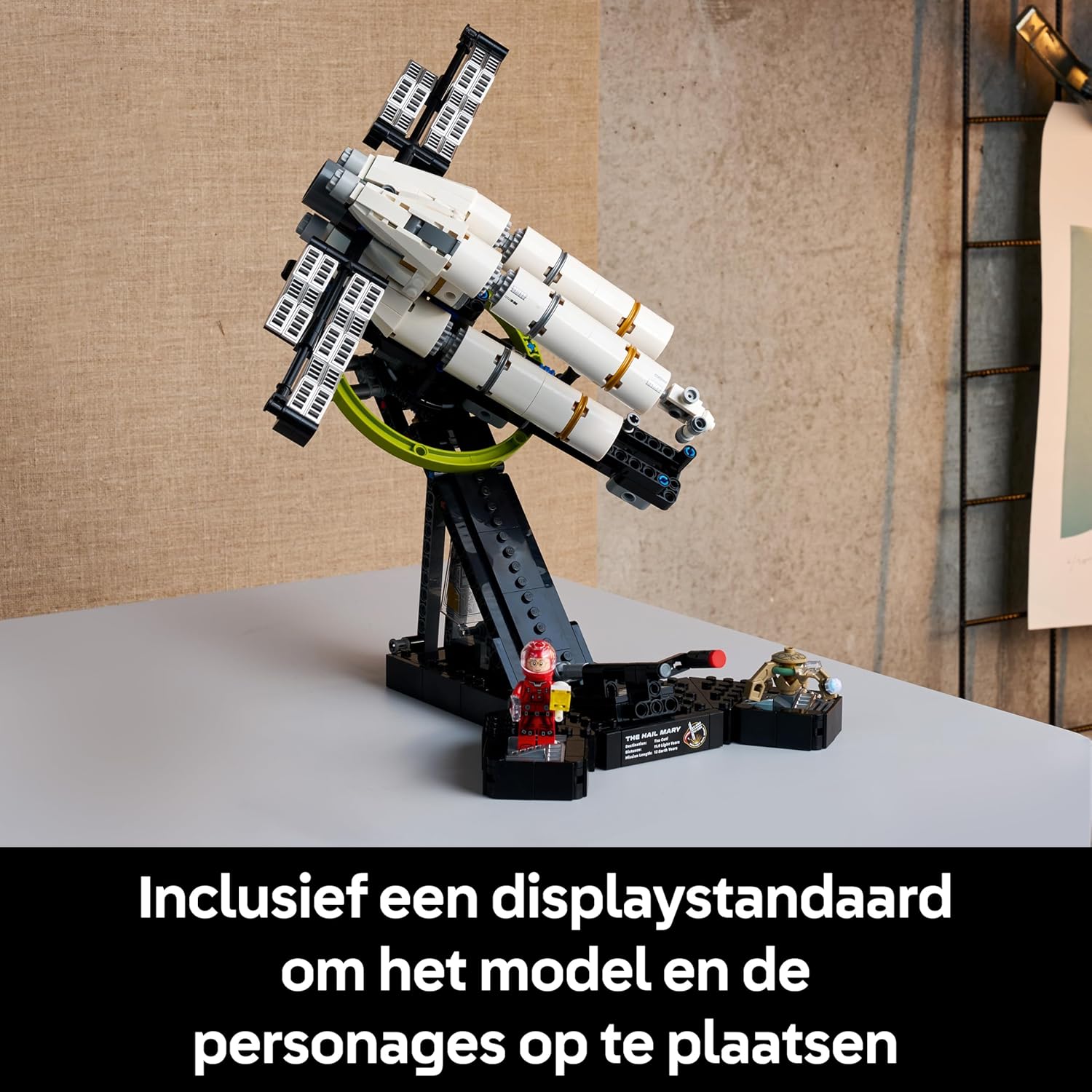 LEGO Icons Project Hail Mary Ruimteschip – Ruimte Bouwpakket voor Volwassenen – Ruimtevoertuig Model met Ryland Grace en Rocky Minifiguren – Woondecoratie – Cadeau voor Mannen, Vrouwen en Fans – 11389
